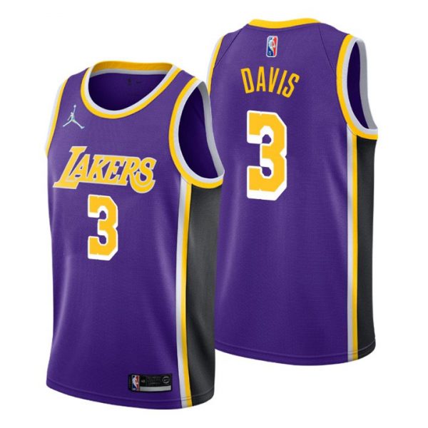 Personalized Men’s Anthony Davis Los Angeles Lakers 75th Anniversary Diamond Jersey