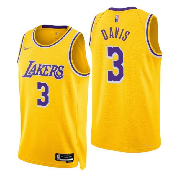 Personalized Men’s Anthony Davis Los Angeles Lakers 75th Anniversary Diamond Jersey
