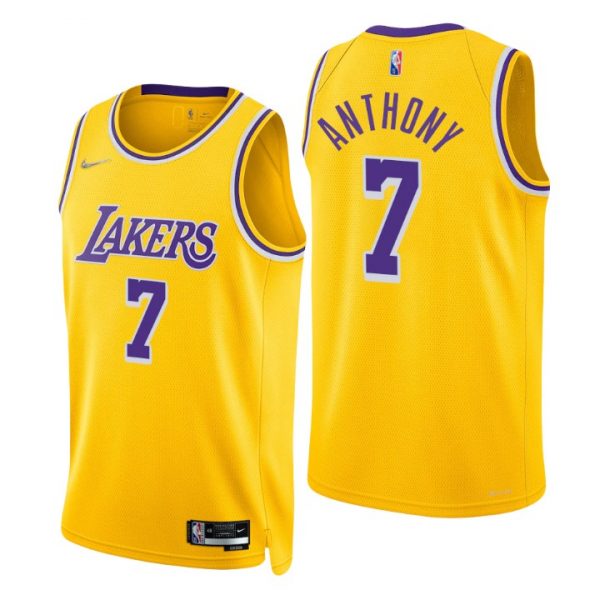 Personalized Men’s Carmelo Anthony Los Angeles Lakers 75th Anniversary Diamond Jersey