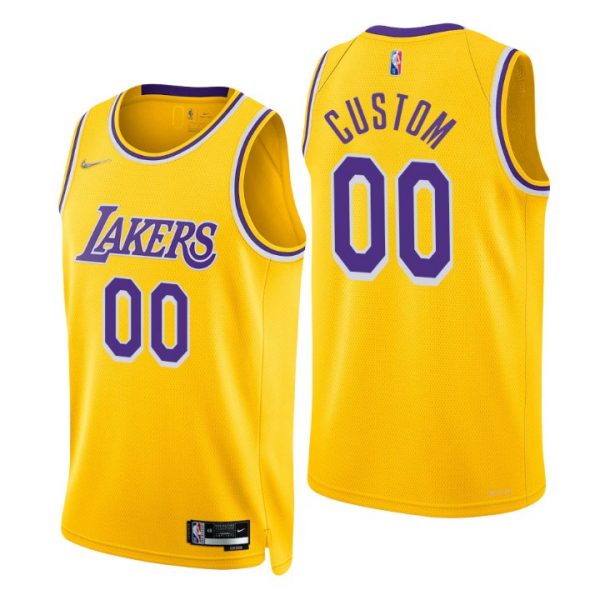 Personalized Men’s Los Angeles Lakers 75th Anniversary Diamond Jersey
