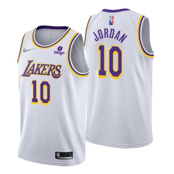 Personalized Men’s Deandre Jordan Los Angeles Lakers 75th Anniversary Diamond Jersey White Association