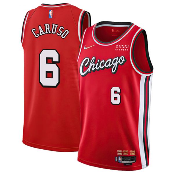 Personalized Men’s #6 Alex Caruso Chicago Bulls 75th Anniversary Diamond Jersey