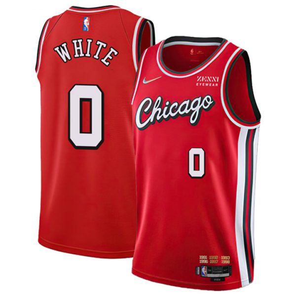 Personalized Men’s #0 Coby White Chicago Bulls 75th Anniversary Diamond Jersey