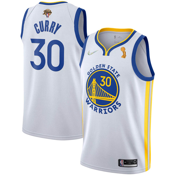 Personalized Men’s Golden State Warriors Stephen Curry 2022 NBA Champions Stitched Jersey White