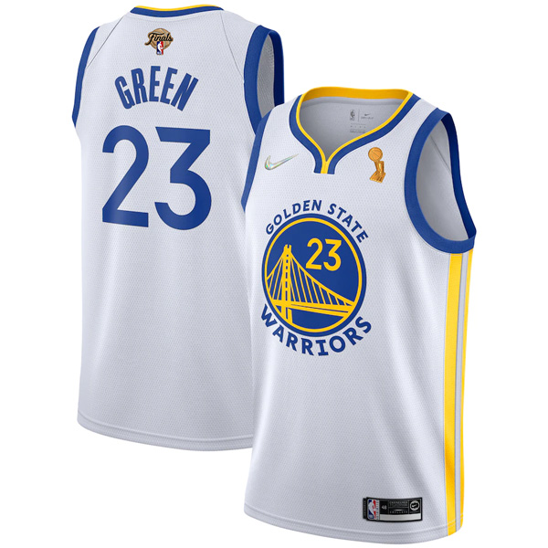 Personalized Men’s Golden State Warriors Draymond Green 2022 NBA Champions Stitched Jersey White