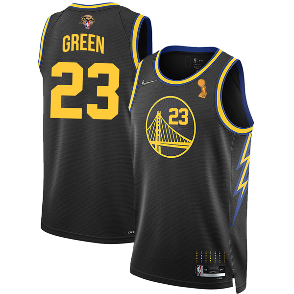 Personalized Men’s Golden State Warriors Draymond Green 2022 NBA Champions Stitched Jersey Black