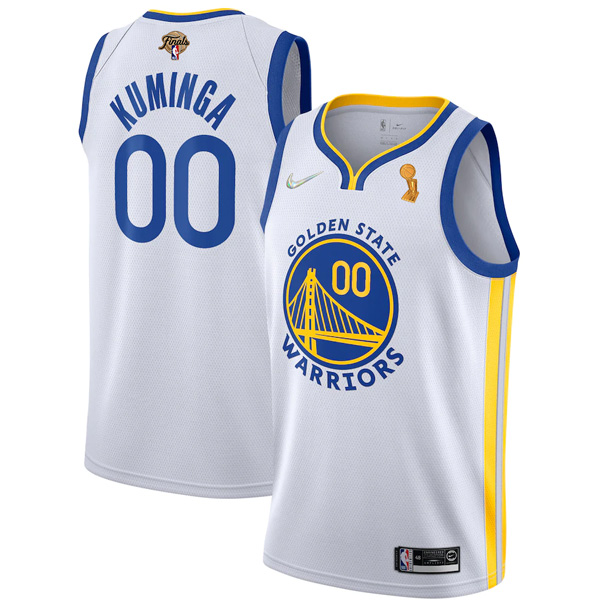 Personalized Men’s Golden State Warriors Jonathan Kuminga 2022 NBA Champions Stitched Jersey White