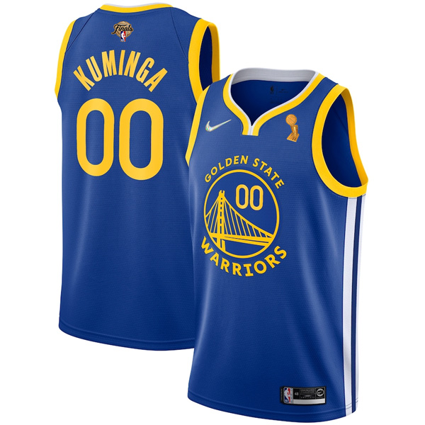 Personalized Men’s Golden State Warriors Jonathan Kuminga 2022 NBA Champions Stitched Jersey Royal