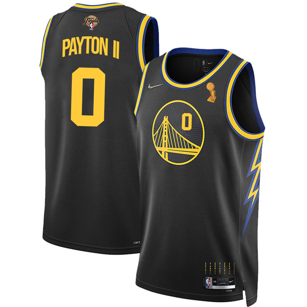 Personalized Men’s Golden State Warriors Gary Payton II 2022 NBA Champions Stitched Jersey Black