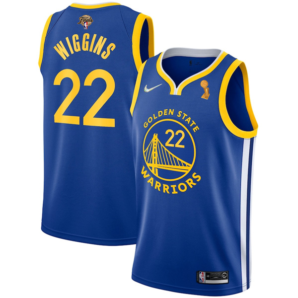 Personalized Men’s Golden State Warriors Andrew Wiggins 2022 NBA Champions Stitched Jersey Royal