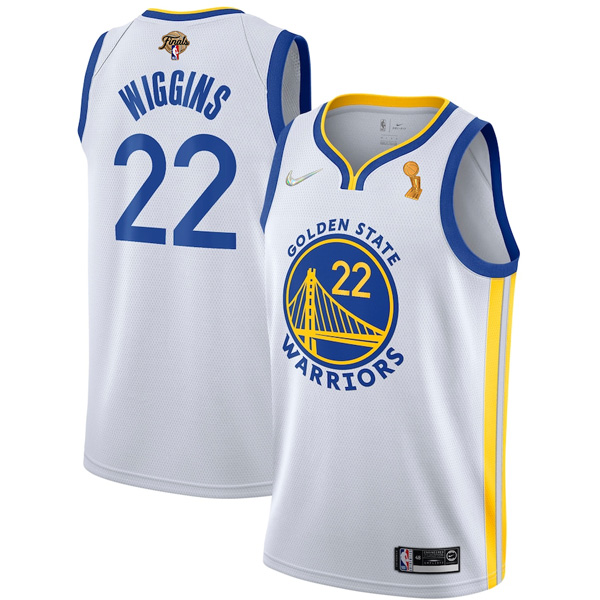 Personalized Men’s Golden State Warriors Andrew Wiggins 2022 NBA Champions Stitched Jersey White