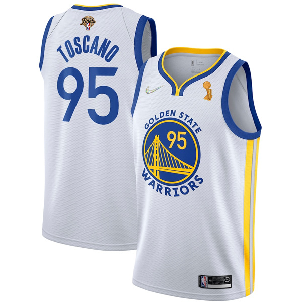 Personalized Men’s Golden State Warriors Juan Toscano-Anderson 2022 NBA Champions Stitched Jersey White