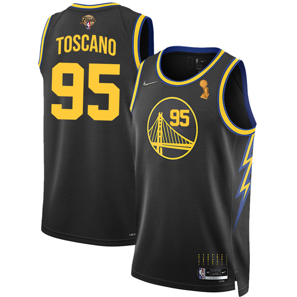 Personalized Men’s Golden State Warriors Juan Toscano-Anderson 2022 NBA Champions Stitched Jersey Black