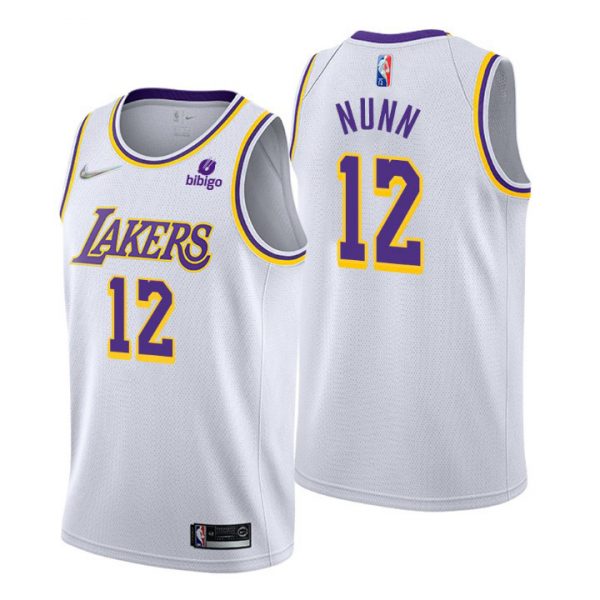 Personalized Men’s Kendrick Nunn Los Angeles Lakers 75th Anniversary Diamond Jersey White Association