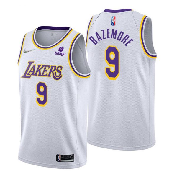 Personalized Men’s Kent Bazemore Los Angeles Lakers 75th Anniversary Diamond Jersey White Association