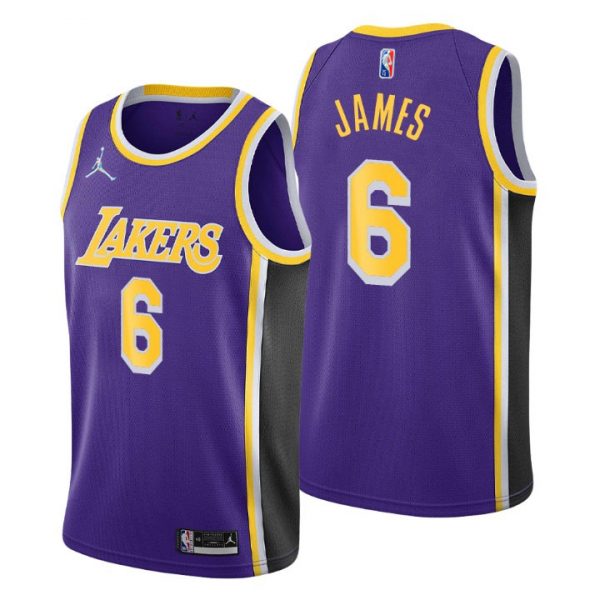 Personalized Men’s Lebron James Los Angeles Lakers 75th Anniversary Diamond Jersey