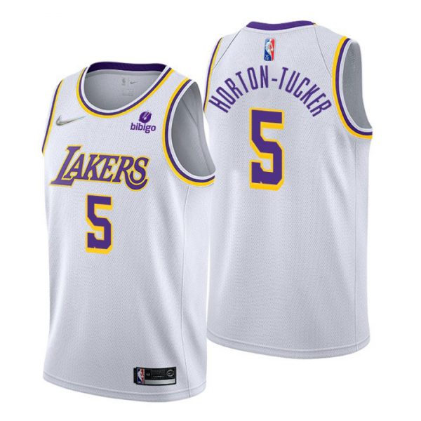 Personalized Men’s Talen Horton-Tucker Los Angeles Lakers 75th Anniversary Diamond Jersey White Association