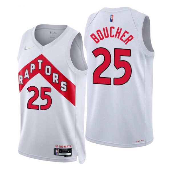 Personalized Men’s Chris Boucher Toronto Raptors 75th Anniversary Diamond Jersey White Association