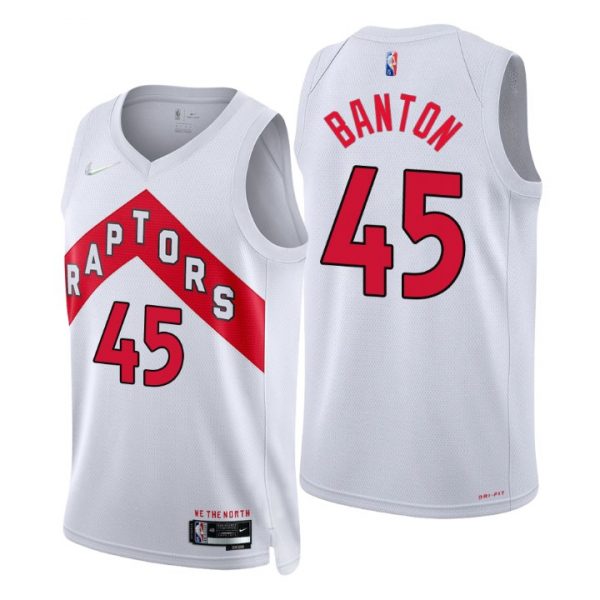 Personalized Men’s Dalano Banton Toronto Raptors 75th Anniversary Diamond Jersey White Association