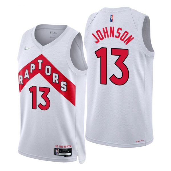 Personalized Men’s David Johnson Toronto Raptors 75th Anniversary Diamond Jersey White Association
