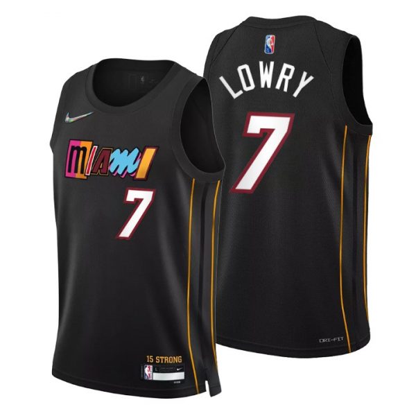 Personalized Men’s Kyle Lowry Miami Heat 75th Anniversary Diamond Jersey