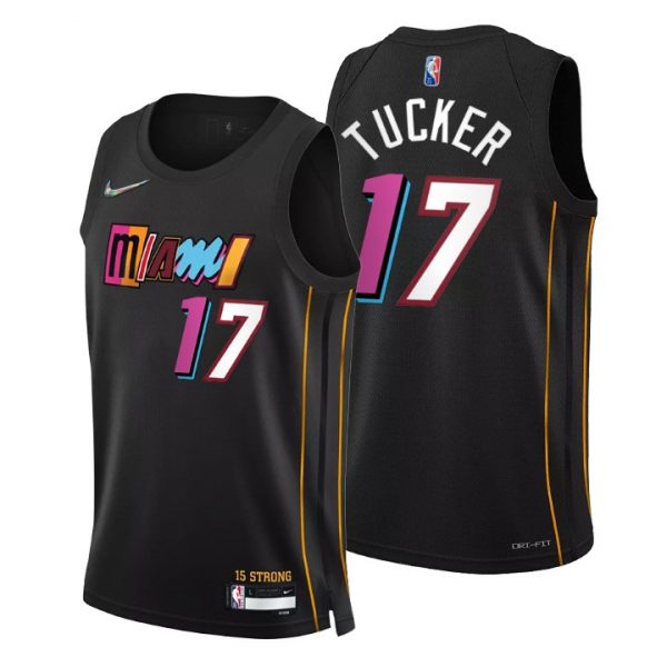 Personalized Men’s P.J. Tucker Miami Heat 75th Anniversary Diamond Jersey