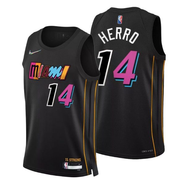 Personalized Men’s Tyler Herro Miami Heat 75th Anniversary Diamond Jersey