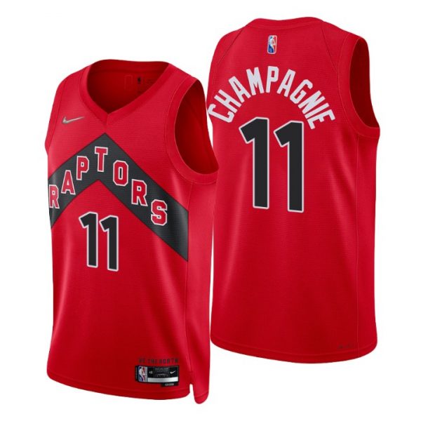 Personalized Men’s Justin Champagnie Toronto Raptors 75th Anniversary Diamond Jersey