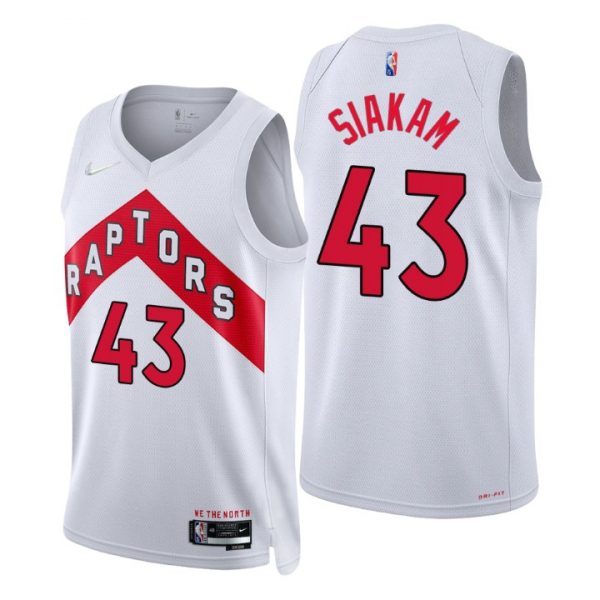 Personalized Men’s Pascal Siakam Toronto Raptors 75th Anniversary Diamond Jersey White Association