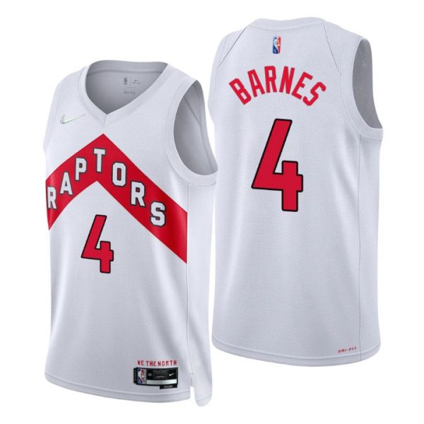 Personalized Men’s Scottie Barnes Toronto Raptors 75th Anniversary Diamond Jersey White Association