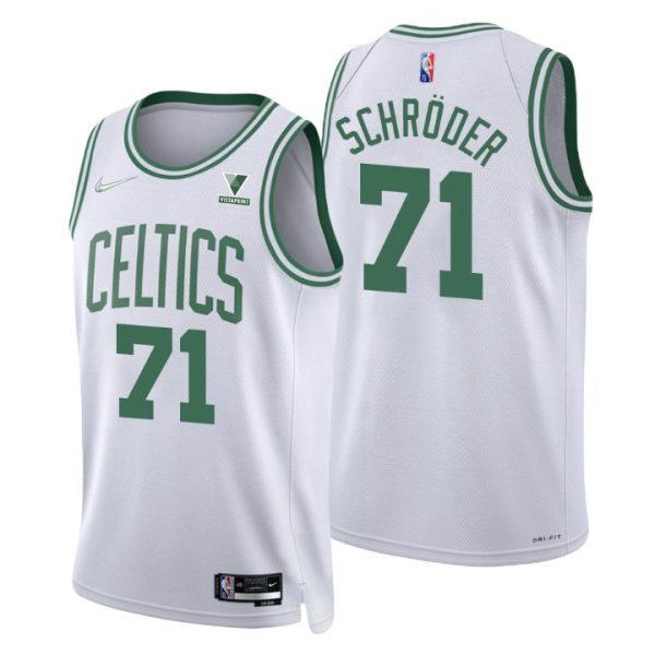 Personalized Men’s Dennis Schroder Boston Celtics 75th Anniversary Diamond Jersey White Association