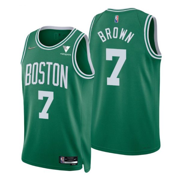 Personalized Men’s Jaylen Brown Boston Celtics 75th Anniversary Diamond Jersey