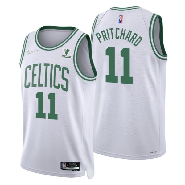 Personalized Men’s Payton Pritchard Boston Celtics 75th Anniversary Diamond Jersey White Association