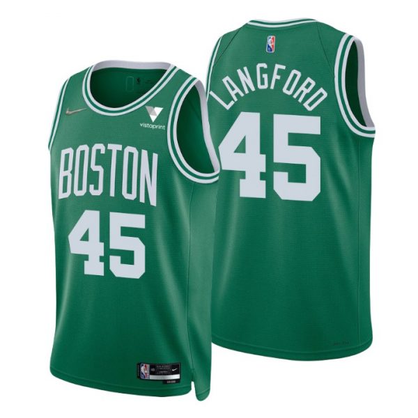 Personalized Men’s Romeo Langford Boston Celtics 75th Anniversary Diamond Jersey