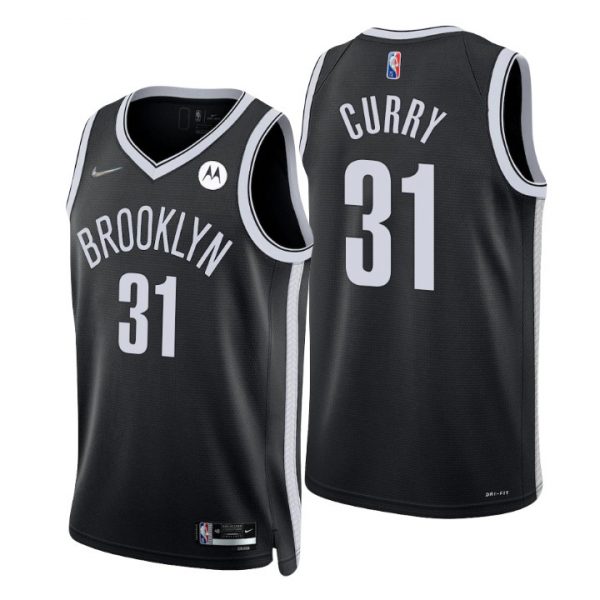 Personalized Men’s Brooklyn Nets Seth Curry 2022 Diamond Jersey 75th Anniversary –