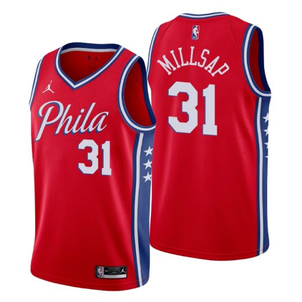 Personalized Men’s Philadelphia 76ers Paul Millsap 2022 Trade Stitched Jersey –