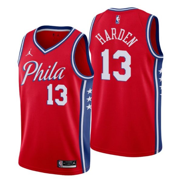 Personalized Men’s Philadelphia 76ers James Harden 2022 Trade Stitched Jersey –