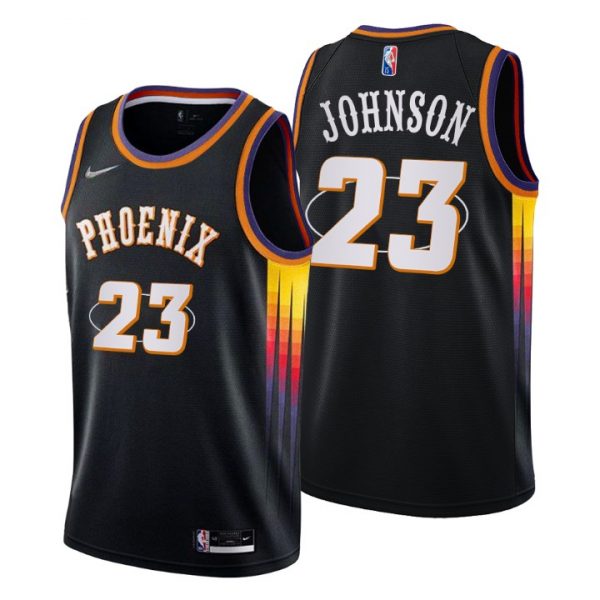 Personalized Men’s Cameron Johnson Phoenix Suns 75th Anniversary Diamond Jersey Black