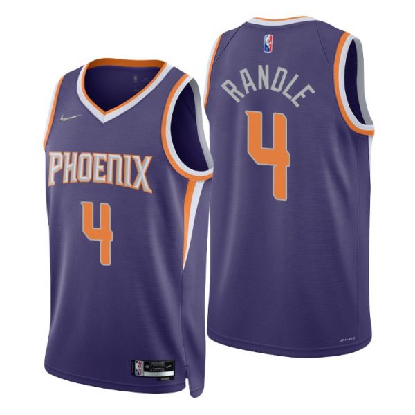 Personalized Men’s Chasson Randle Phoenix Suns 75th Anniversary Diamond Jersey Purple Icon Editon