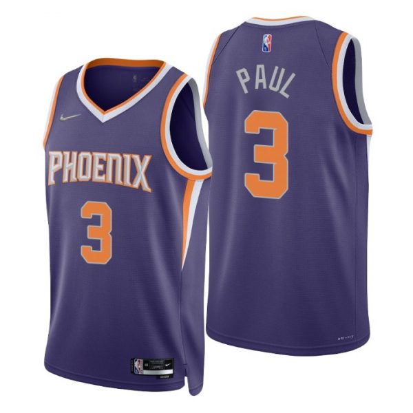 Personalized Men’s Chris Paul Phoenix Suns 75th Anniversary Diamond Jersey Purple Icon Editon