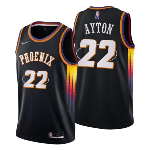 Personalized Men’s Deandre Ayton Phoenix Suns 75th Anniversary Diamond Jersey Black