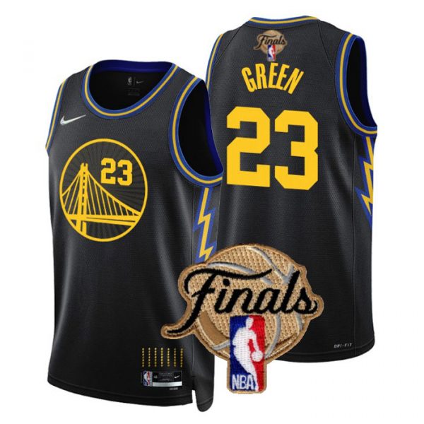 Personalized Men’s Golden State Warriors Draymond Green 2022 NBA Finals Stitched Jersey – Black
