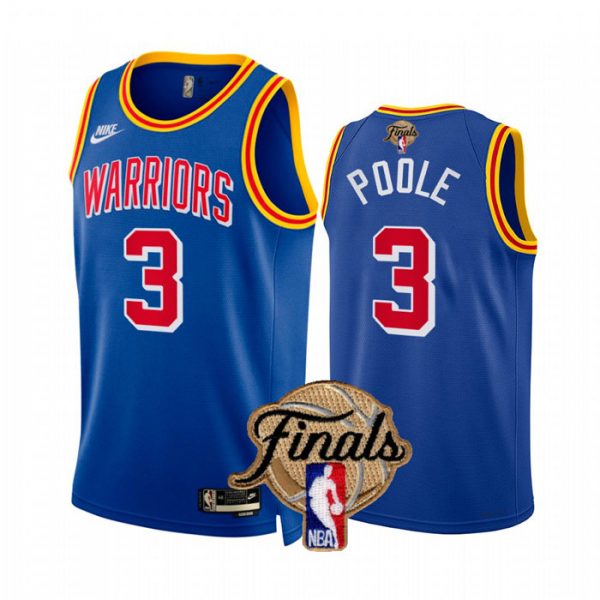 Personalized Men’s Golden State Warriors Jordan Poole 2022 NBA Finals Stitched Jersey –