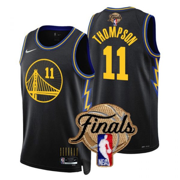 Personalized Men’s Golden State Warriors Klay Thompson 2022 NBA Finals Stitched Jersey – Black