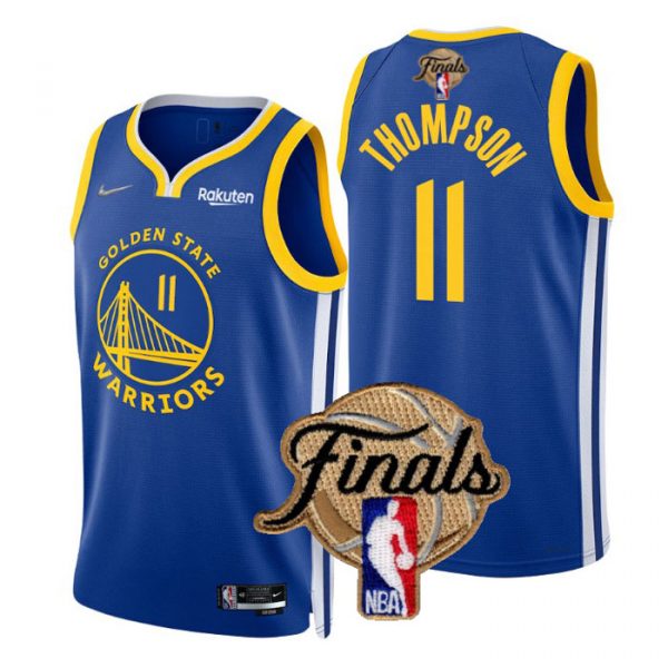Personalized Men’s Golden State Warriors Klay Thompson 2022 NBA Finals Stitched Jersey –