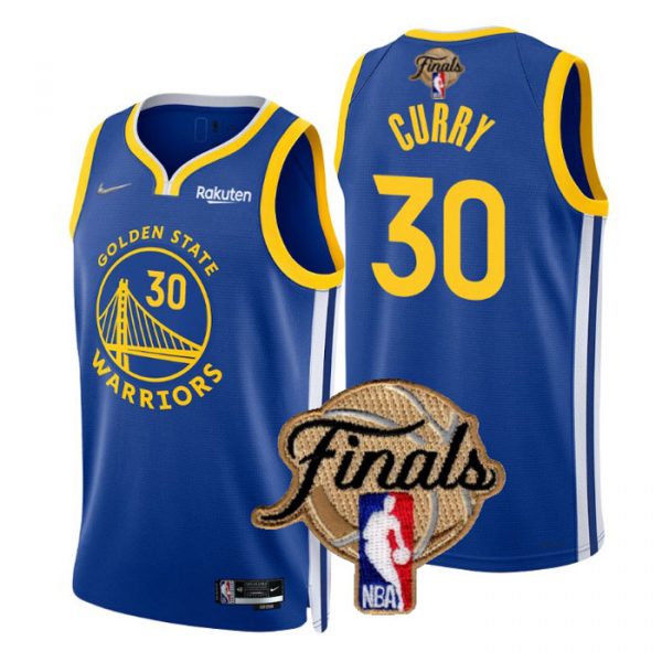Personalized Men’s Golden State Warriors Stephen Curry 2022 NBA Finals Stitched Jersey –