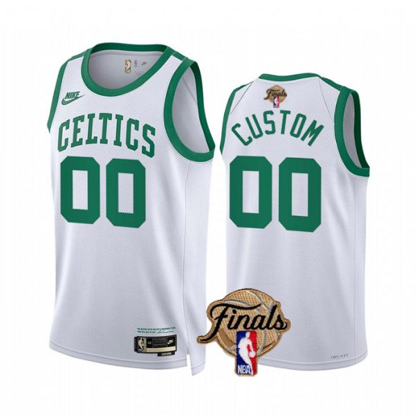 Personalized Men’s Boston Celtics 2022 NBA Finals Stitched Jersey – White Classic