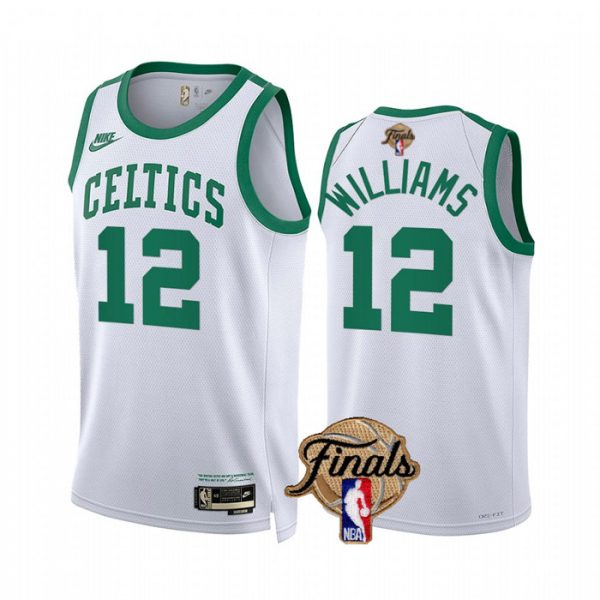 Personalized Men’s Boston Celtics Grant Williams 2022 NBA Finals Stitched Jersey – White Classic