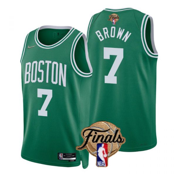Personalized Men’s Boston Celtics Jaylen Brown 2022 NBA Finals Stitched Jersey –
