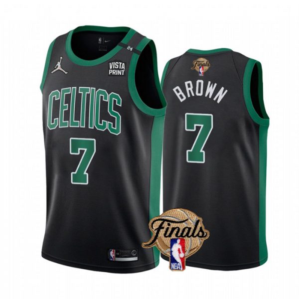 Personalized Men’s Boston Celtics Jaylen Brown 2022 NBA Finals Stitched Jersey – Statement White